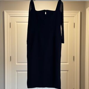 PARIS GEORGIA Black Diamond Midi Dress